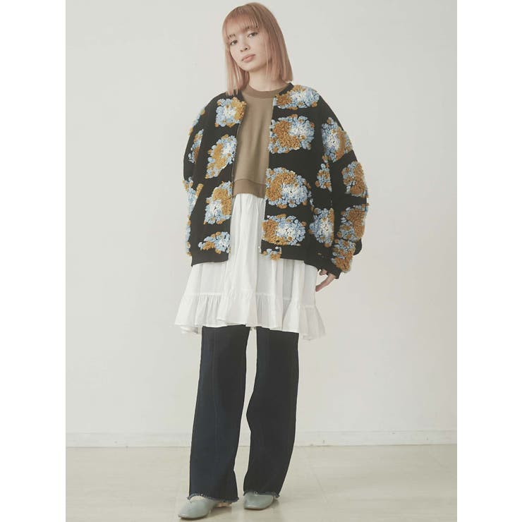 fluffy pattern jacket[品番：MKSW0040094]｜merry  jenny（メリージェ二ー）のレディースファッション通販｜SHOPLIST（ショップリスト）