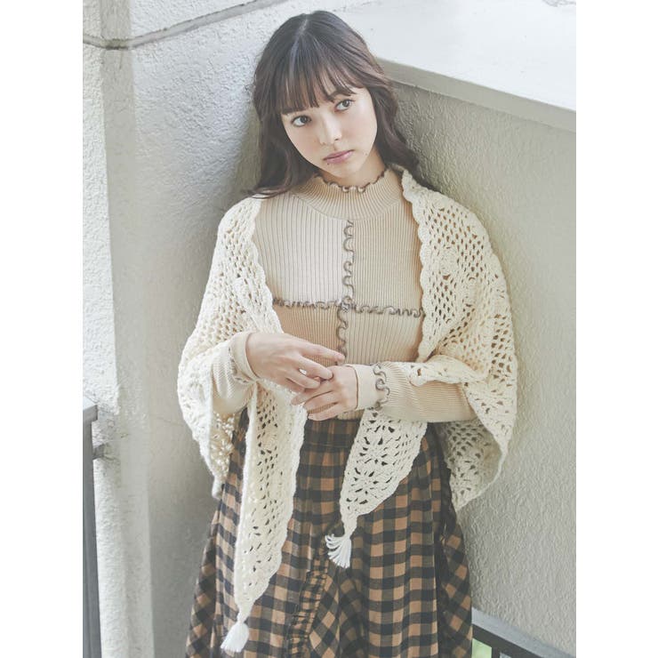 クロシェニットショール[品番：MKSW0038951]｜merry jenny（メリージェ 