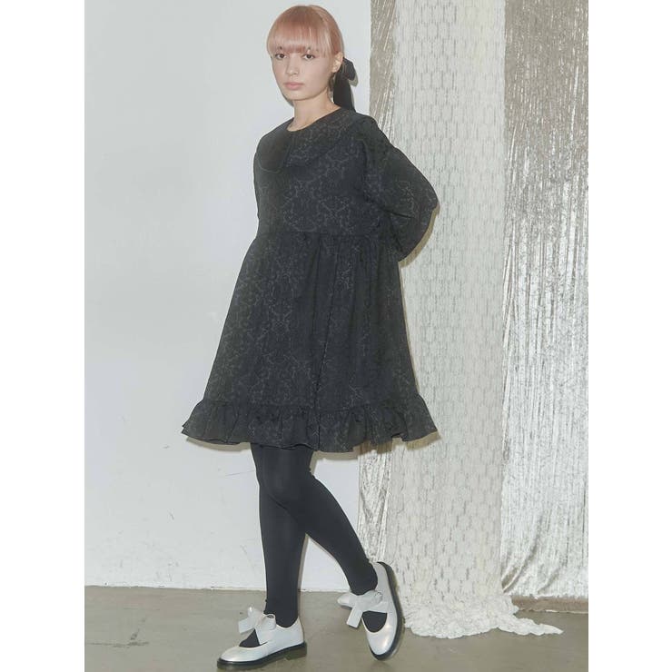 merryjenny flowerジャガードミニワンピース merry jenny flowerジャガードミニワンピース（アイボリー