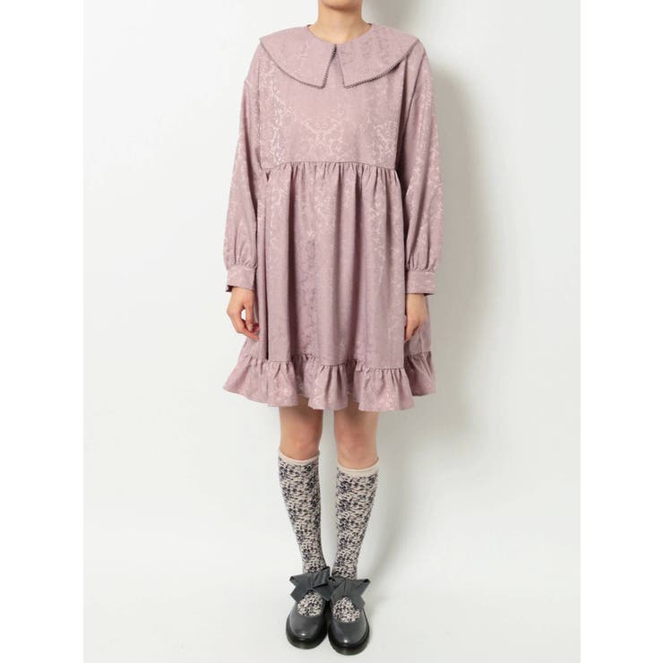 Merry jenny flowerジャガードミニワンピース merry jenny flowerジャガードミニワンピース（アイボリー