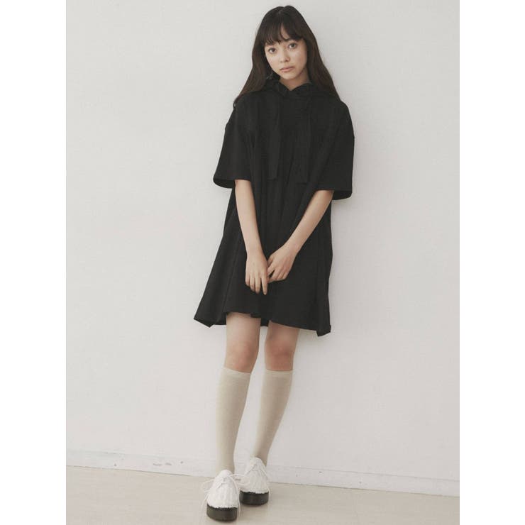 フリルフードワンピース[品番：MKSW0042823]｜merry jenny（メリージェ