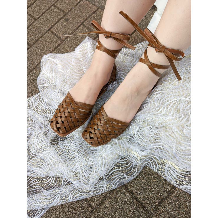 ベージュ | メッシュレースアップshoes | merry jenny