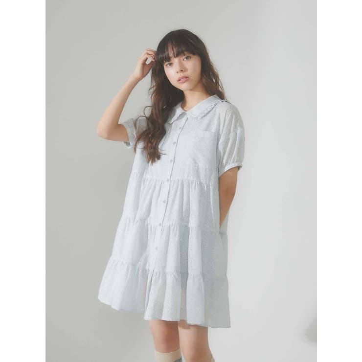 merry jenny flower dot ティアードミニワンピース メリージェニー merry jenny flower dot ティアードミニ