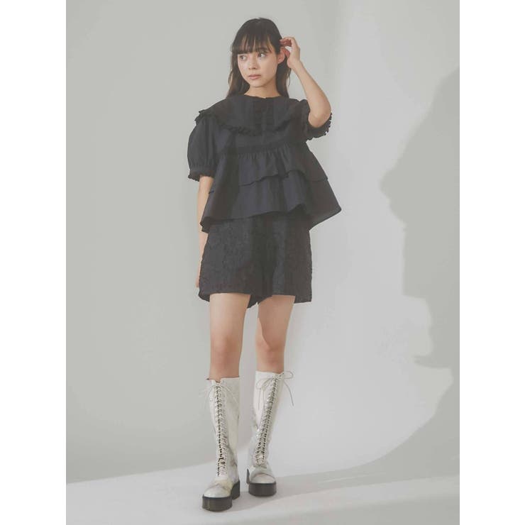 merry jenny（メリージェニー）の「flowerニットショートパンツ