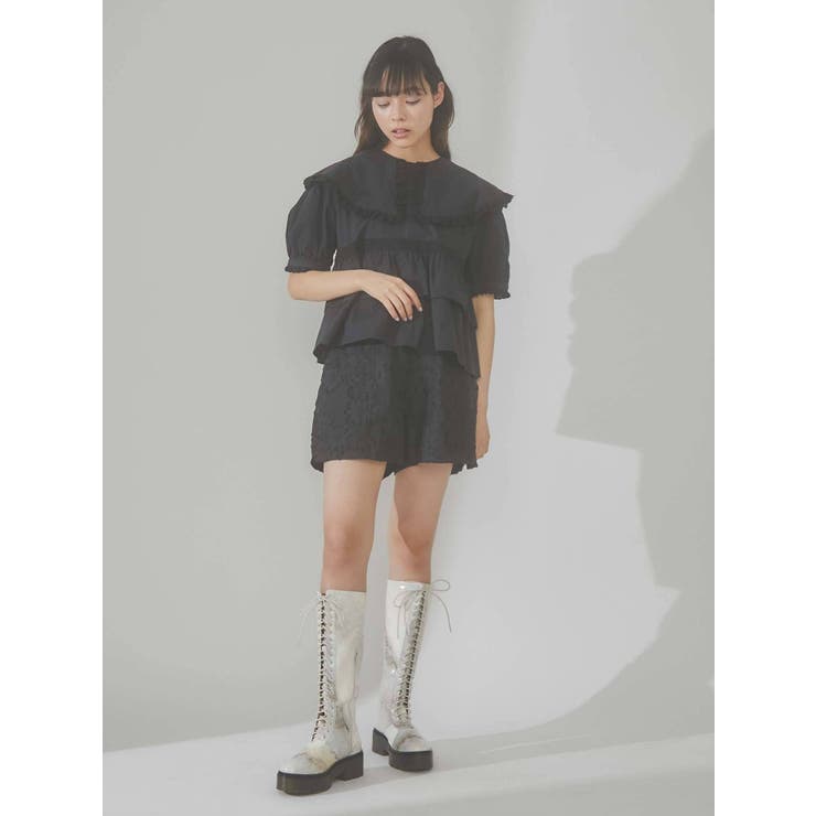 シアーflowerショートパンツ[品番：MKSW0044242]｜merry jenny