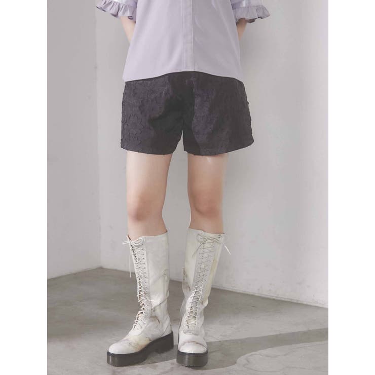merry jenny flowerニットショートパンツ merry jenny（メリージェニー）の「flowerニットショートパンツ
