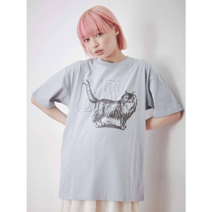 【WEB限定】walk CAT Tee[品番：MKSW0046081]｜merry jenny（メリージェ二ー）のレディースファッション通販 ...