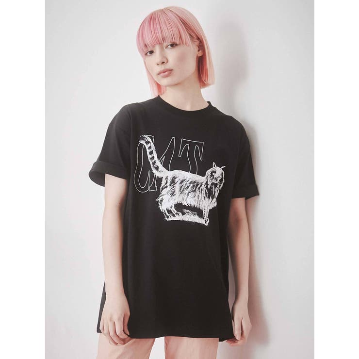 【WEB限定】walk CAT Tee[品番：MKSW0046081]｜merry jenny（メリージェ二ー）のレディースファッション通販 ...