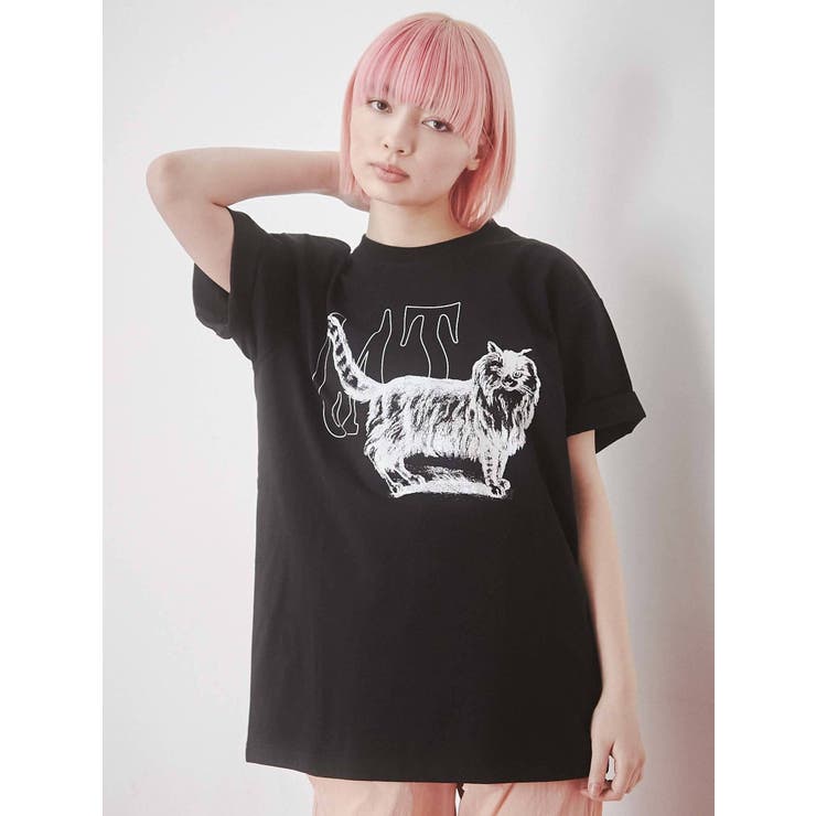 【WEB限定】walk CAT Tee[品番：MKSW0046081]｜merry jenny（メリージェ二ー）のレディースファッション通販 ...