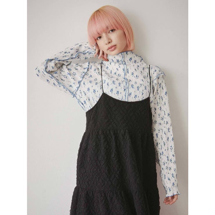 petit flowerメロウチュニック[品番：MKSW0045795]｜merry jenny