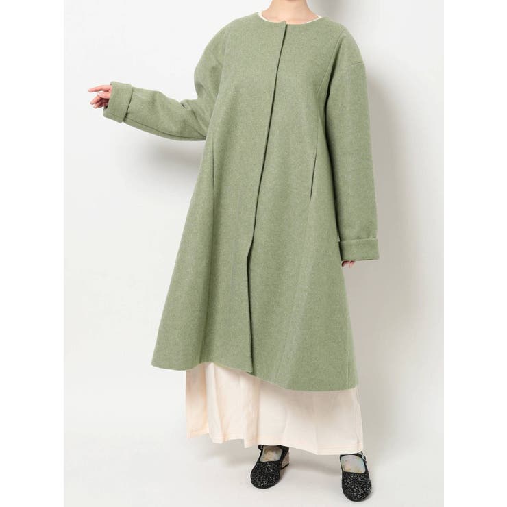 ordinaryサーキュラーカラーコート[品番：MKSW0045796]｜merry jenny 