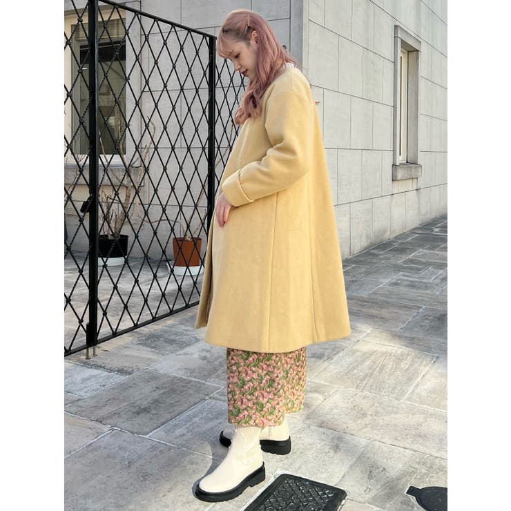 ordinaryサーキュラーカラーコート[品番：MKSW0045796]｜merry jenny 