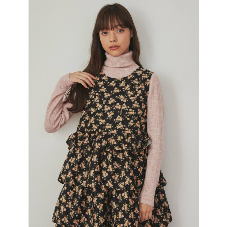 floral dotティアードジャンスカ[品番：MKSW0046087]｜merry  jenny（メリージェ二ー）のレディースファッション通販｜SHOPLIST（ショップリスト）