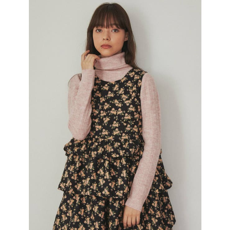 floral dotティアードジャンスカ[品番：MKSW0046087]｜merry  jenny（メリージェ二ー）のレディースファッション通販｜SHOPLIST（ショップリスト）