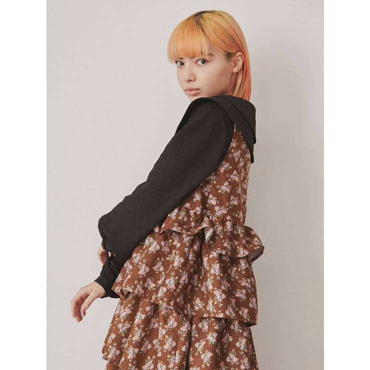 メリージェニー floral dot ティアードジャンスカ merry jenny（メリージェニー）の「floral dotティアード