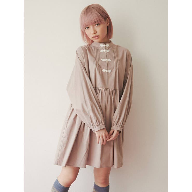 牡丹刺繍チャイナワンピース | レディース服・レディース