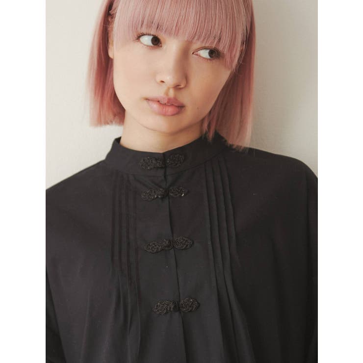 オックスルーズチャイナワンピース[品番：MKSW0046578]｜merry
