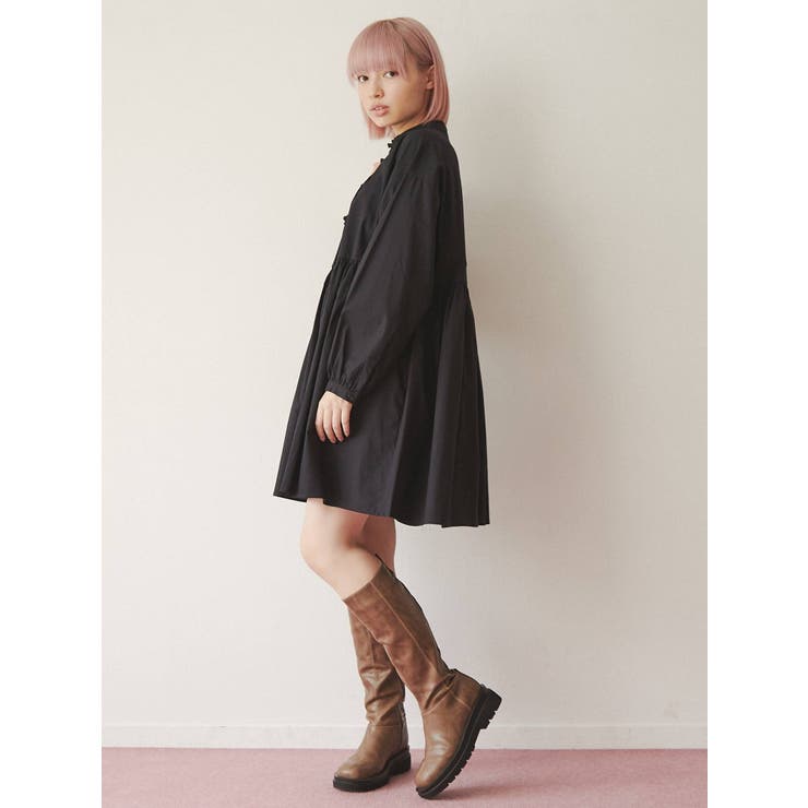 オックスルーズチャイナワンピース[品番：MKSW0046578]｜merry