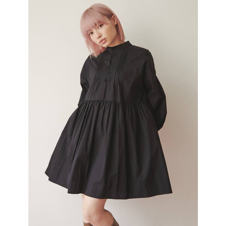 オックスルーズチャイナワンピース[品番：MKSW0046578]｜merry