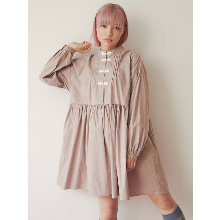 ルーズルーズチャイナワンピース[品番：MKSW0025719]｜merry