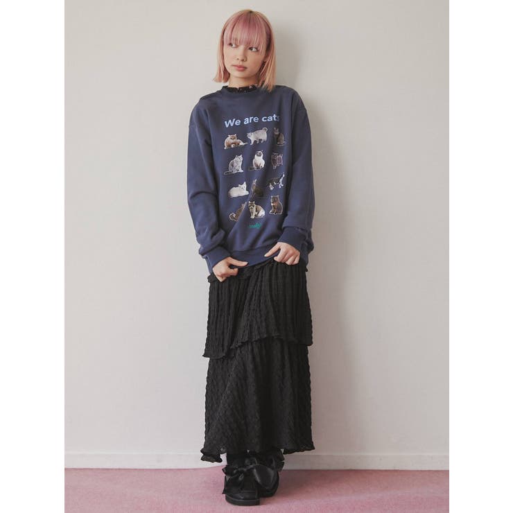 ribbonワイドソールモカシン[品番：MKSW0047415]｜merry jenny