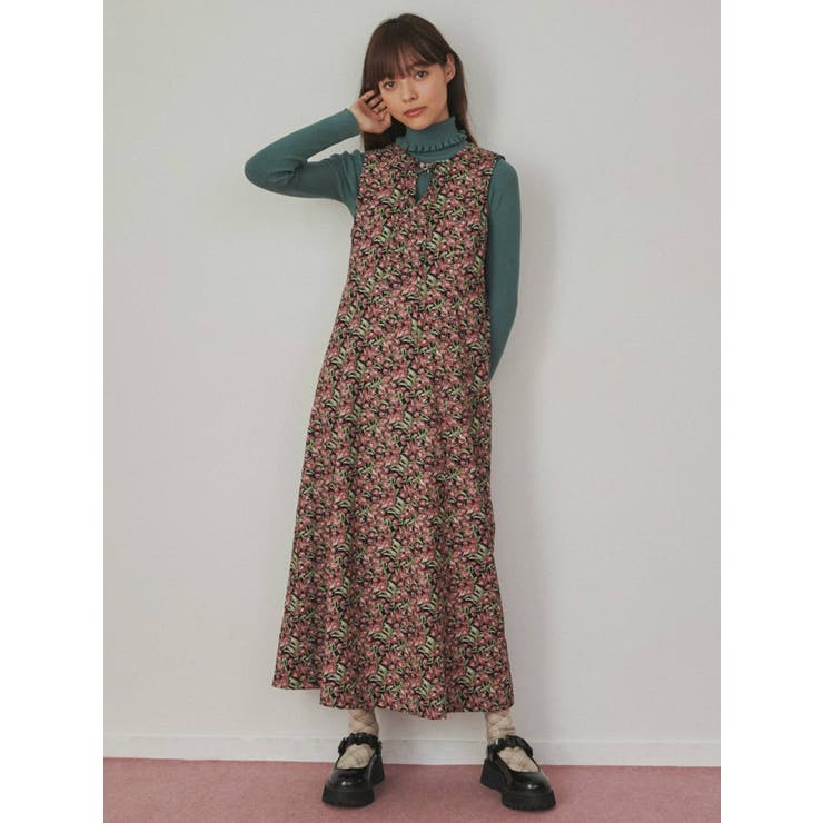 merry jenny / flowerストラップシューズ / ブラック / M flowerストラップシューズ[品番：MKSW0047416]｜merry jenny