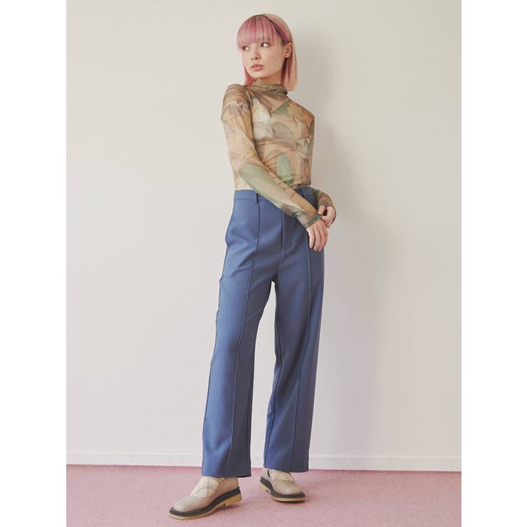 merryjenny diary シアーメッシュ tops merry jenny（メリージェニー）の「diaryシアーメッシュtops（T