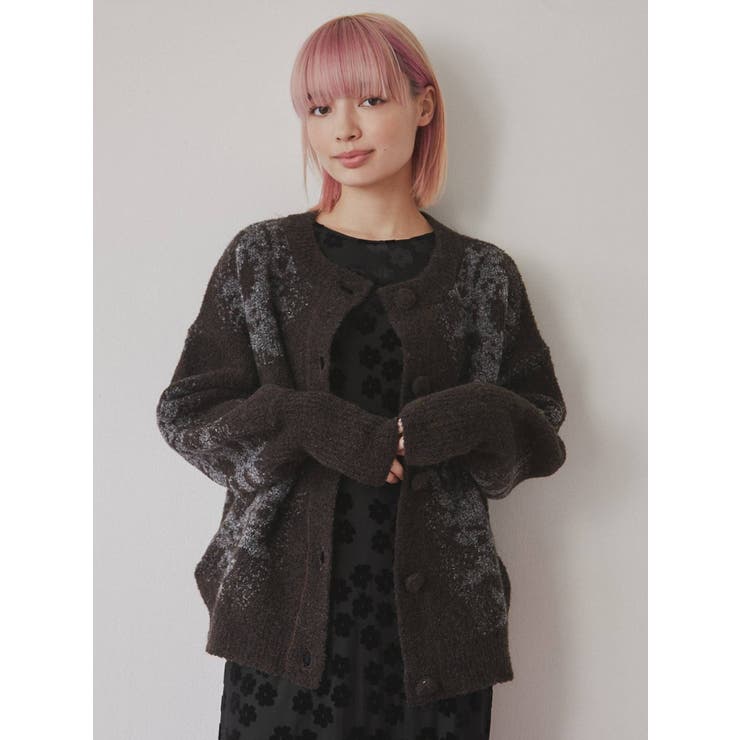gardenニットカーディガン[品番：MKSW0047424]｜merry jenny