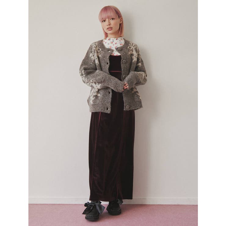 gardenニットカーディガン[品番：MKSW0047424]｜merry jenny