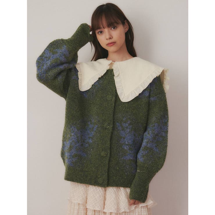 JENNE 人気 ニットコーディガン ロング 希少Lサイズ 定価2.7万