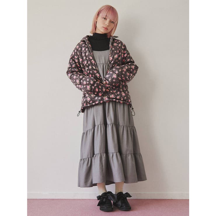 floralベロアキルトジャケット | merry jenny | 詳細画像18 