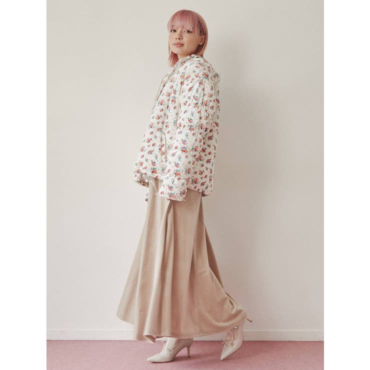 floralベロアキルトジャケット | merry jenny | 詳細画像28 