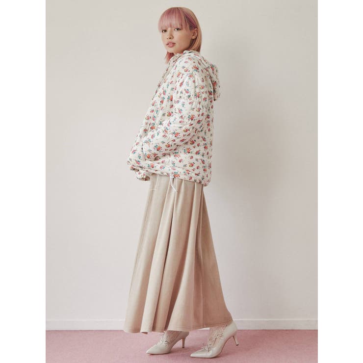 floralベロアキルトジャケット | merry jenny | 詳細画像29 