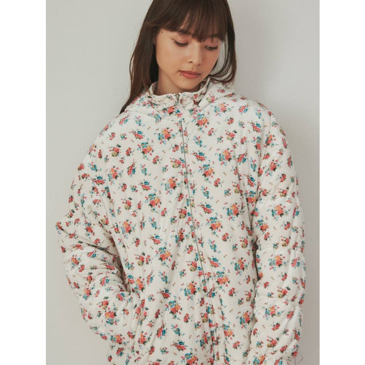 floralベロアキルトジャケット | merry jenny | 詳細画像33 