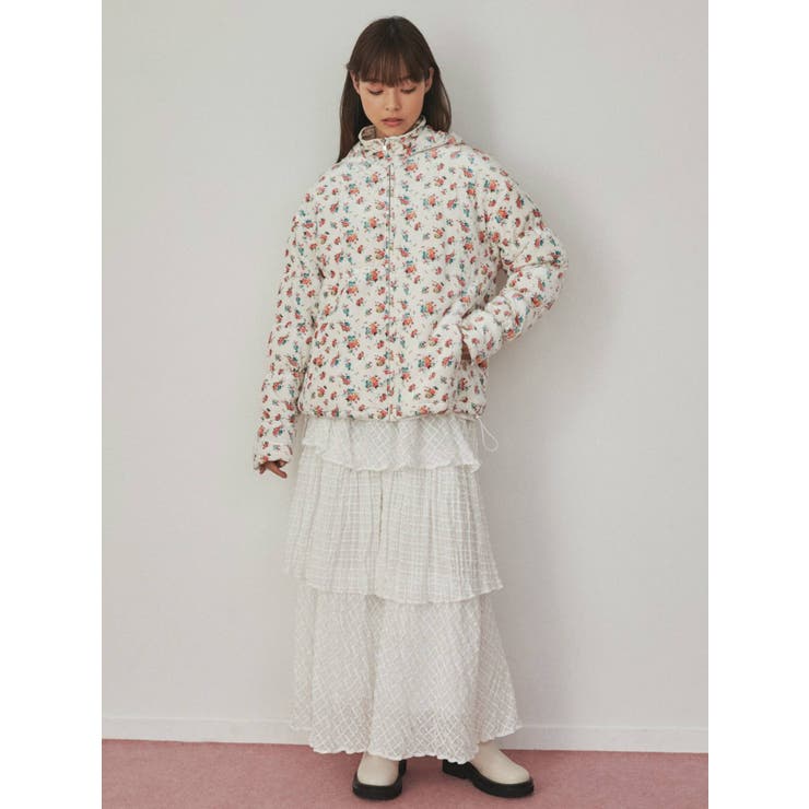 floralベロアキルトジャケット | merry jenny | 詳細画像38 