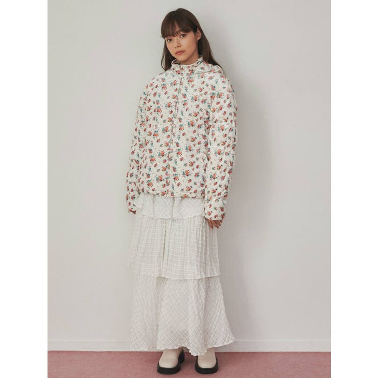 floralベロアキルトジャケット | merry jenny | 詳細画像42 