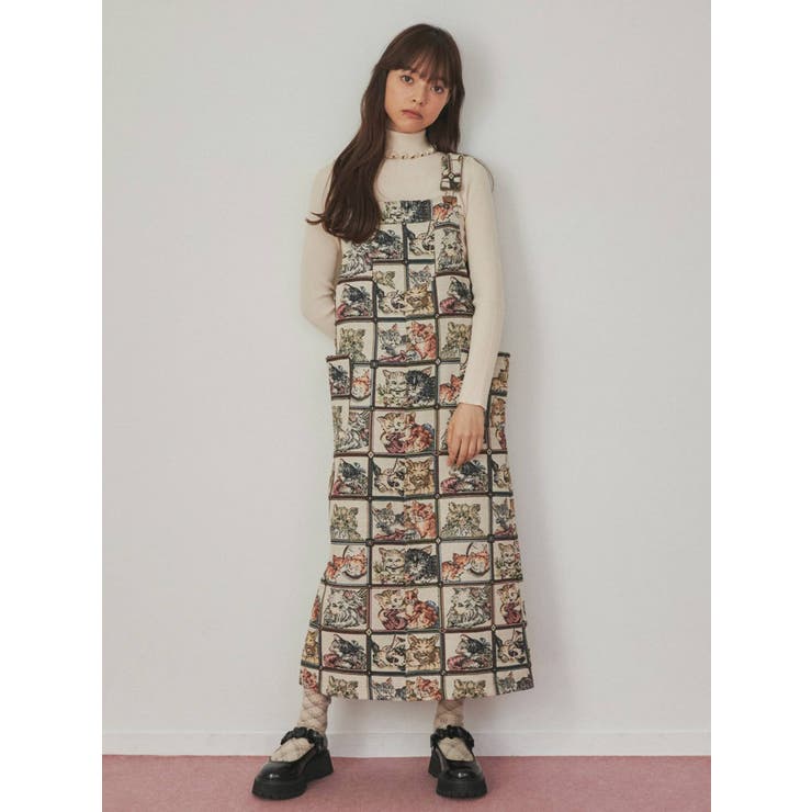 check catジャンスカ[品番：MKSW0047085]｜merry jenny（メリージェ二