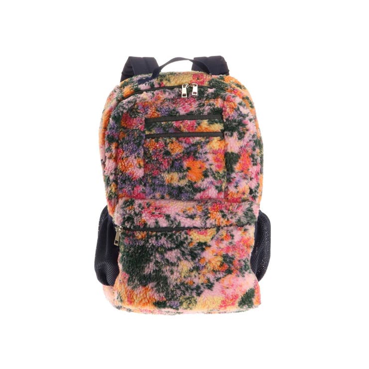 fluffy floralボアバックパック[品番：MKSW0048447]｜merry jenny