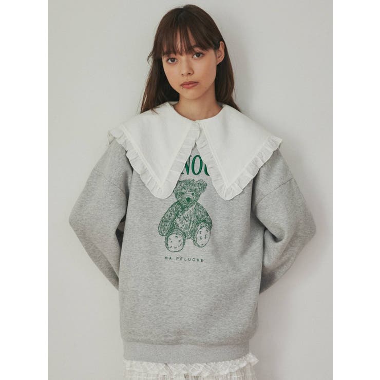 bear embroideryトレーナー[品番：MKSW0047087]｜merry  jenny（メリージェ二ー）のレディースファッション通販｜SHOPLIST（ショップリスト）