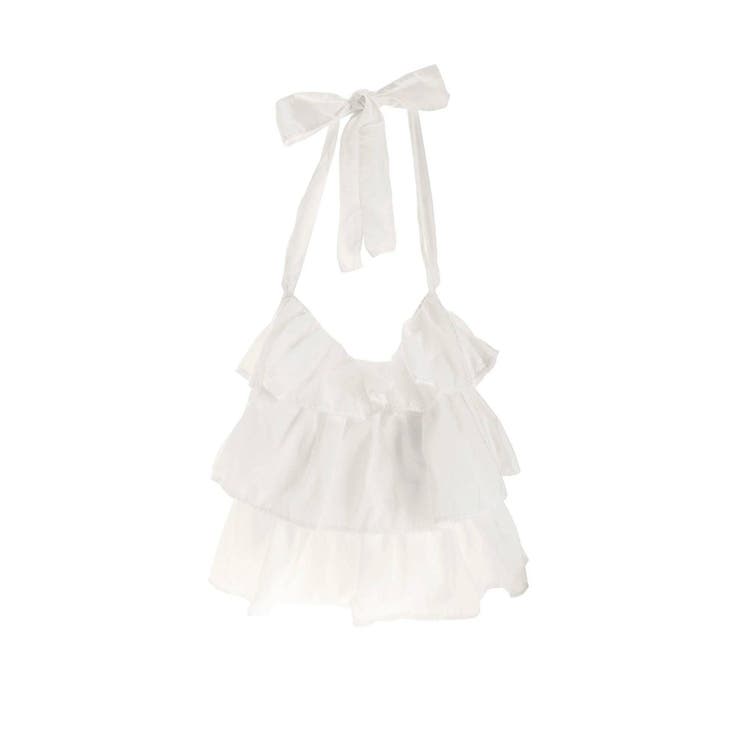 merry jenny frilly tote bag