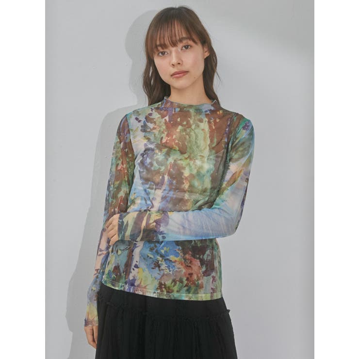 【超目玉枠】 diaryシアーメッシュtops[品番：MKSW0049959]｜merry jenny トップス