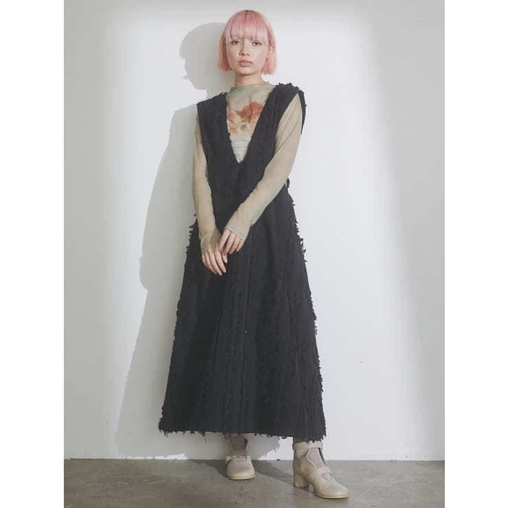 diaryシアーメッシュtops[品番：MKSW0049959]｜merry jenny