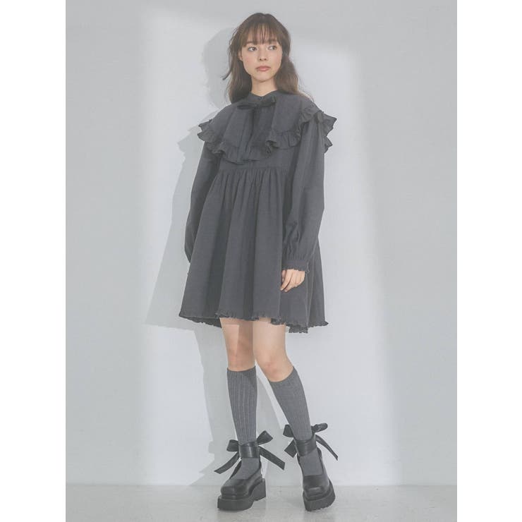 merry jenny レース2wayミニワンピース（ブラック） merry jenny レース2WAYミニワンピース（ブラック