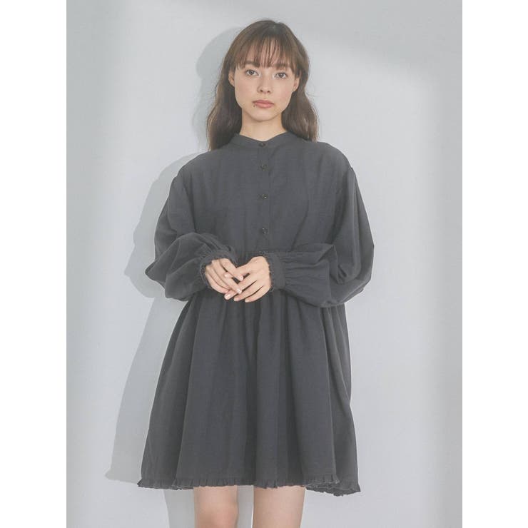 merry jenny レース2wayミニワンピース（ブラック） merry jenny（メリージェニー）の「レース2wayミニワンピース
