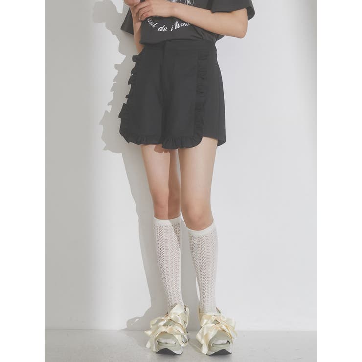 フリルショートパンツ[品番：MKSW0051046]｜merry jenny