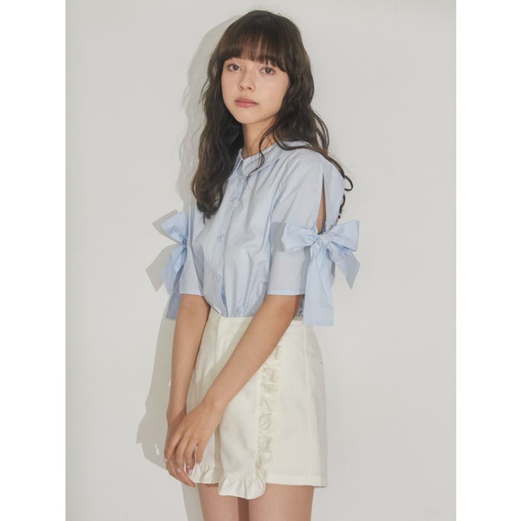 フリルショートパンツ[品番：MKSW0051046]｜merry jenny
