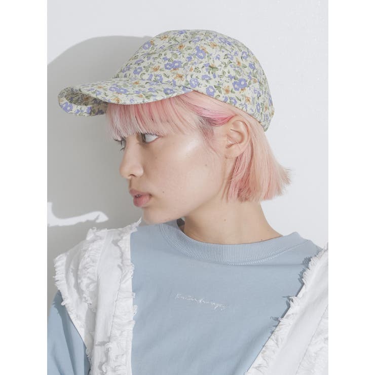 パープル】floral cap[品番：MKSW0050161]｜merry jenny（メリージェ二