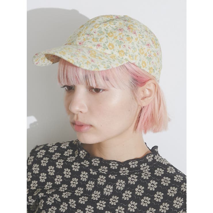 パープル】floral cap[品番：MKSW0050161]｜merry jenny（メリージェ二