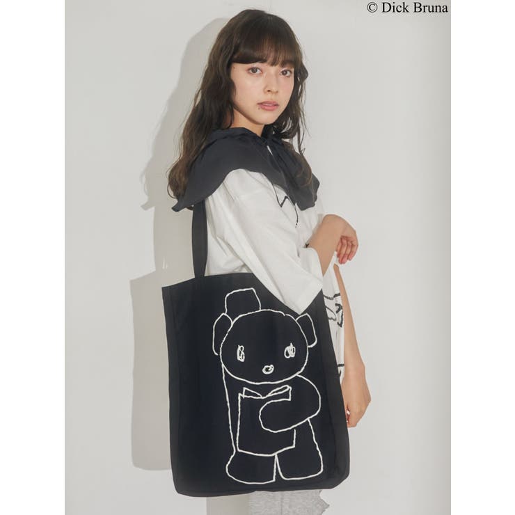 BLACK BEAR TOTE[品番：MKSW0051157]｜merry jenny（メリージェ二ー