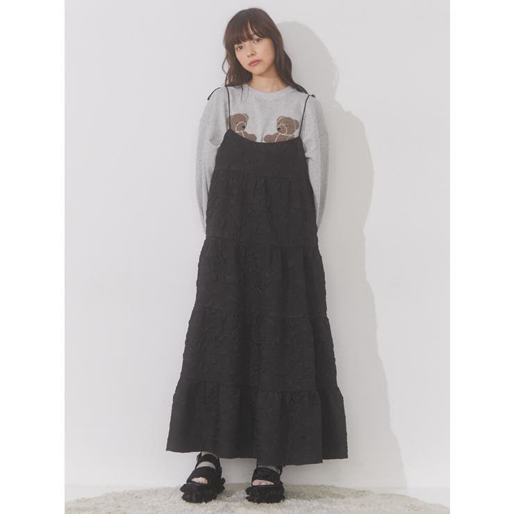 rumpleティアードキャミワンピース[品番：MKSW0052246]｜merry